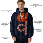 chicago-bears-football-heartbeat-blue-hoodie-best-selling