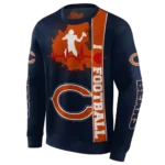 chicago-bears-football-heartbeat-blue-hoodie-best-selling
