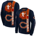 chicago-bears-football-heartbeat-blue-hoodie-best-selling