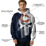 chicago-bears-graphic-punisher-blue-white-hoodie-best-selling