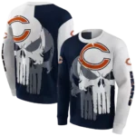 chicago-bears-graphic-punisher-blue-white-hoodie-best-selling