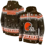 cleveland-browns-christmas-trees-brown-hoodie-best-selling