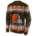 cleveland-browns-christmas-trees-brown-hoodie-best-selling