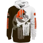 cleveland-browns-graphic-punisher-brown-white-hoodie-best-selling