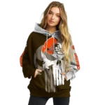 cleveland-browns-graphic-punisher-brown-white-hoodie-best-selling