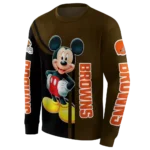 cleveland-browns-mickey-mouse-brown-black-hoodie-best-selling