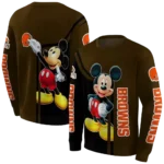 cleveland-browns-mickey-mouse-brown-black-hoodie-best-selling