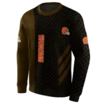 cleveland-browns-monogram-pattern-brown-hoodie-best-selling