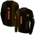 cleveland-browns-monogram-pattern-brown-hoodie-best-selling