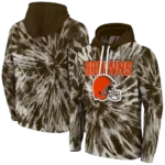 cleveland-browns-tie-dye-pattern-brown-hoodie-best-selling