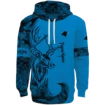 custom-carolina-panthers-deer-silhouette-blue-hoodie-best-selling