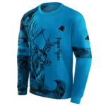 custom-carolina-panthers-deer-silhouette-blue-hoodie-best-selling