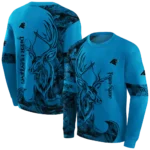 custom-carolina-panthers-deer-silhouette-blue-hoodie-best-selling