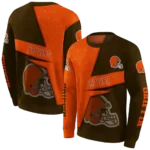 custom-cleveland-browns-abstract-shape-brown-hoodie-best-selling