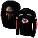 custom-kansas-city-chiefs-punisher-skull-black-hoodie-best-selling