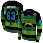 custom-los-angeles-chargers-celtic-patterns-green-hoodie-best-selling