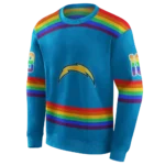 custom-los-angeles-chargers-rainbow-stripes-blue-hoodie-best-selling