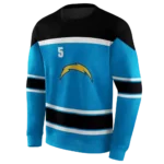 custom-los-angeles-chargers-striped-pattern-blue-hoodie-best-selling