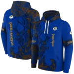 custom-los-angeles-rams-deer-silhouette-blue-hoodie-best-selling
