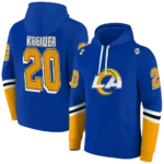 custom-los-angeles-rams-striped-sleeves-blue-hoodie-best-selling