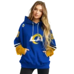 custom-los-angeles-rams-striped-sleeves-blue-hoodie-best-selling