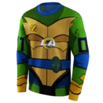custom-los-angeles-rams-superhero-armor-blue-green-hoodie-best-selling