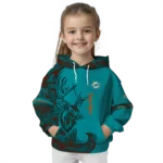 custom-miami-dolphins-deer-silhouette-aqua-hoodie-best-selling