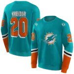 custom-miami-dolphins-striped-sleeves-aqua-hoodie-best-selling