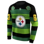 custom-pittsburgh-steelers-celtic-patterns-green-hoodie-best-selling
