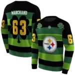 custom-pittsburgh-steelers-celtic-patterns-green-hoodie-best-selling