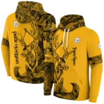 custom-pittsburgh-steelers-deer-silhouette-gold-hoodie-best-selling