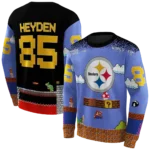 custom-pittsburgh-steelers-mario-blue-black-hoodie-best-selling