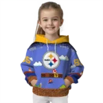 custom-pittsburgh-steelers-mario-blue-black-hoodie-best-selling