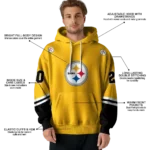 custom-pittsburgh-steelers-striped-sleeves-gold-hoodie-best-selling
