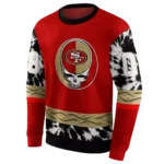 custom-san-francisco-49ers-grateful-vibes-red-hoodie-best-selling