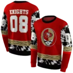 custom-san-francisco-49ers-grateful-vibes-red-hoodie-best-selling