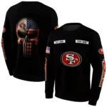 custom-san-francisco-49ers-punisher-skull-black-hoodie-best-selling