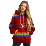 custom-san-francisco-49ers-rainbow-stripes-red-hoodie-best-selling