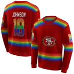custom-san-francisco-49ers-rainbow-stripes-red-hoodie-best-selling
