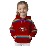 custom-san-francisco-49ers-rainbow-stripes-red-hoodie-best-selling