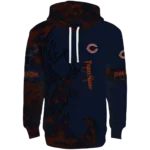 customized-chicago-bears-deer-silhouette-blue-hoodie-best-selling