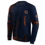 customized-chicago-bears-deer-silhouette-blue-hoodie-best-selling