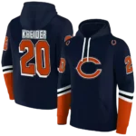customized-chicago-bears-striped-sleeves-blue-hoodie-best-selling