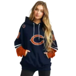 customized-chicago-bears-striped-sleeves-blue-hoodie-best-selling