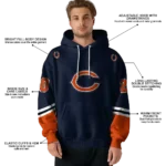 customized-chicago-bears-striped-sleeves-blue-hoodie-best-selling
