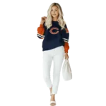 customized-chicago-bears-striped-sleeves-blue-hoodie-best-selling