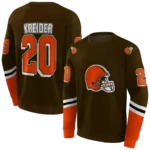 customized-cleveland-browns-striped-sleeves-brown-hoodie-best-selling