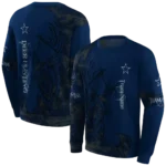 customized-dallas-cowboys-deer-silhouette-blue-hoodie-best-selling