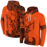 customized-denver-broncos-deer-silhouette-orange-hoodie-best-selling
