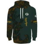 customized-green-bay-packers-deer-silhouette-green-hoodie-best-selling